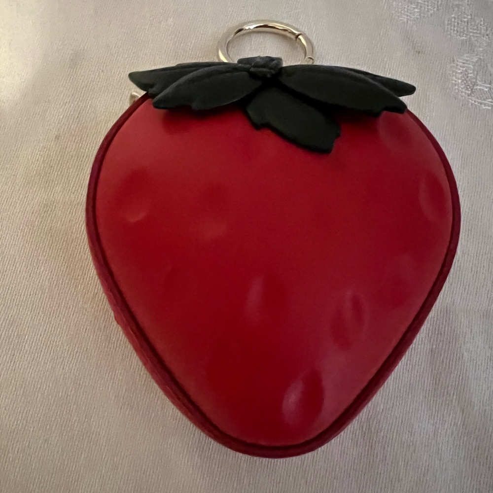 Kate Spade “Cherry Pie Picnic” Strawberry coin purse / keychain